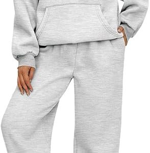 AUTOMET Womens 2 Piece Outfits Lounge Hoodie Sweatsuit Sets Plus Size Fall Fashion Clothes Airport Travel Pants Tracksuits